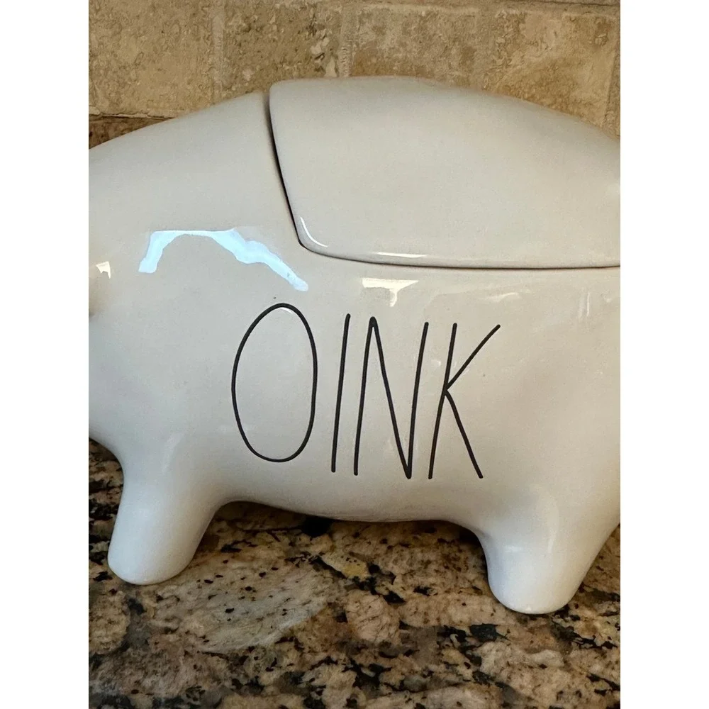 Rae Dunn OINK Pig Canister‎